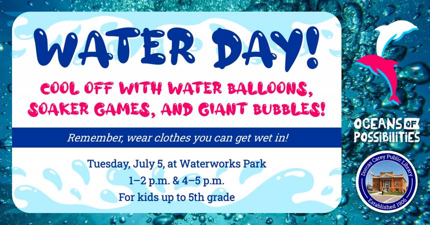 Come and enjoy the water antics at the Waterworks Park.  Be sure to wear clothing that will be wet by the time you leave!