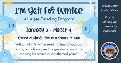 This program is available for all ages.  Patron's will receive a ticket for every book checked out for a chance to win prizes.  Be sure to join in the reading fun!