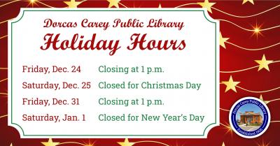 Library Closing at 1p.m. for Christmas Eve