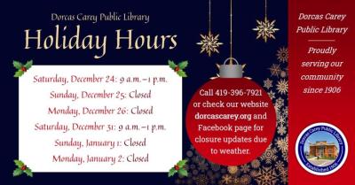 Library Closed in Observance of New Year’s Day
