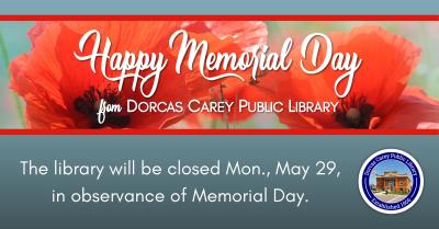 Library Closed in Observance of Memorial Day