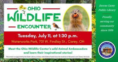 The Ohio Wildlife Center is dedicated to fostering awareness and appreciation of Ohio's Native wildlife.  Don't miss your chance to learn about Ohio's wild animals and meet some animal ambassadors. 