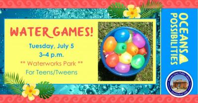 Come and enjoy the water antics at the Waterworks Park.  Be sure to wear clothing that will be wet by the time you leave!