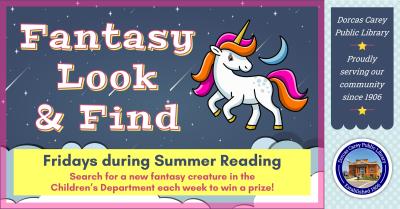 Find the dragons in the Children's Department and receive a prize!