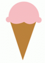 Ice Cream Cone Die Cut