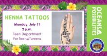 Henna Tattoos advertisement